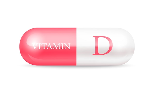 Capsule De Vitamine D Thiamine Structure Rose Rouge Blanc Drug Business Concept Beauté Des Soins Personnels.