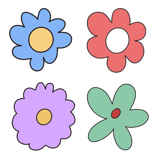 Capture de la nature Élégance Illustrations de fleurs dessinées à la main