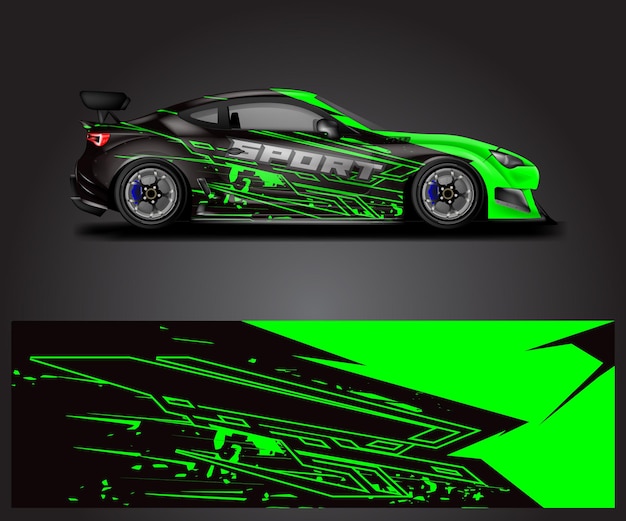 Car Wrap Designs Vector Stripe Racing Background