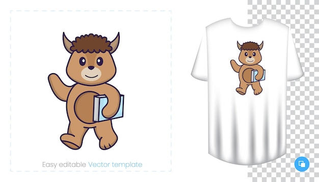 Caractère De Mouton Mignon. Impressions Sur T-shirts, Sweat-shirts, étuis Pour Téléphones Portables, Souvenirs.