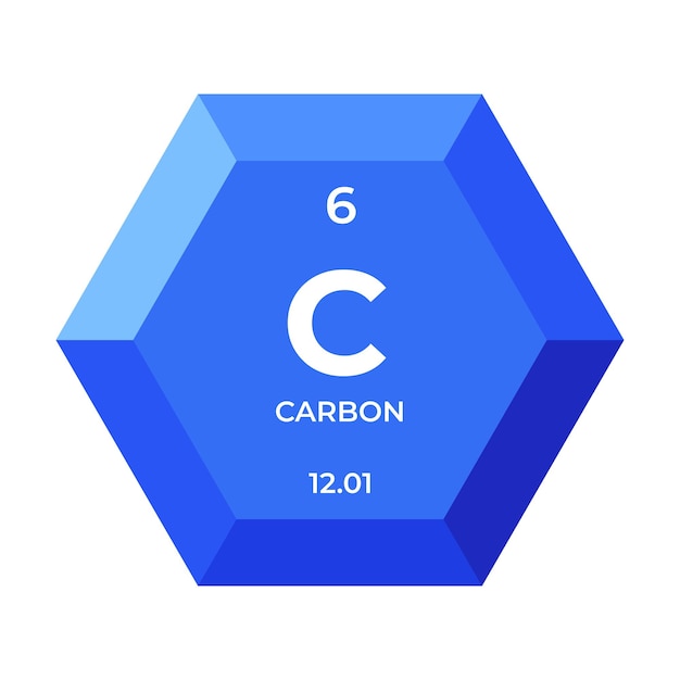 Le carbone est l'élément chimique numéro 6 du groupe des non-métaux