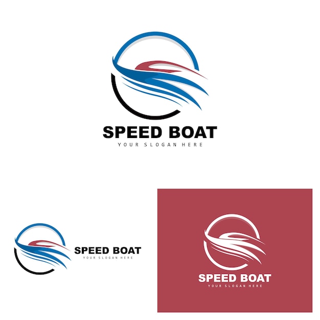 Cargo Ship Logo Fast Cargo Ship Vector Sailboat Design For Ship Manufacturing Company Waterway Voile Marine Vehicles Transport Logistics