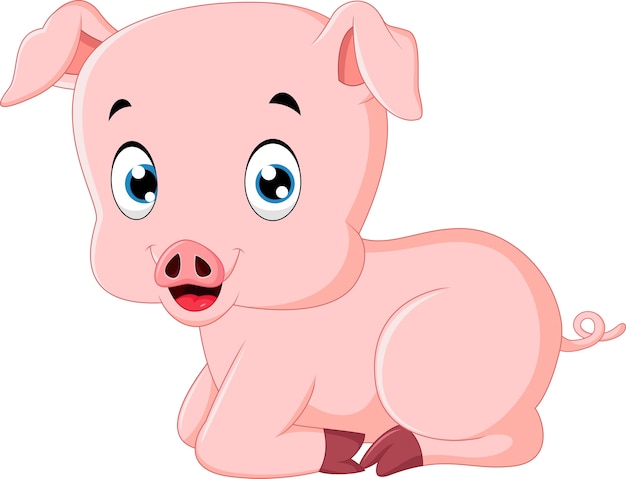 Caricature De Cochon Mignon