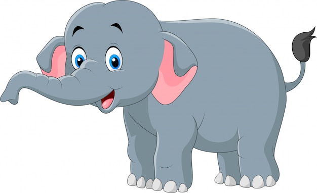 Caricature D'éléphant Mignon