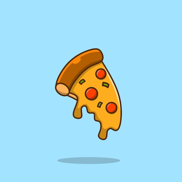 Vecteur caricature de pizza