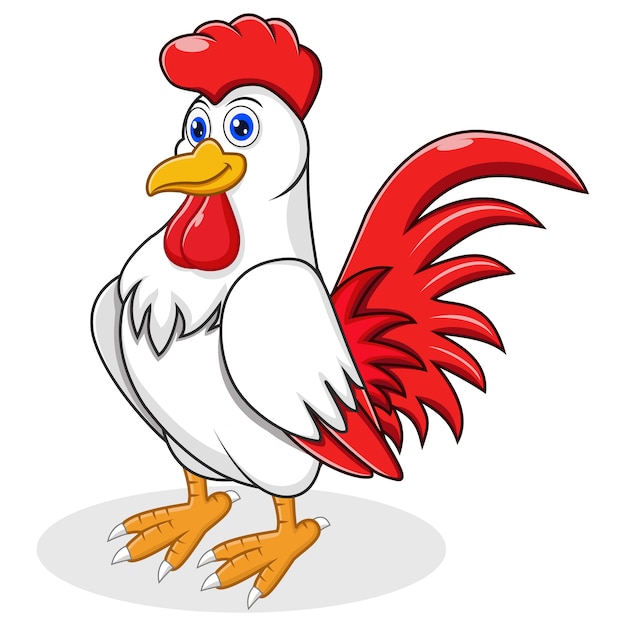 Caricature de poulet bantam