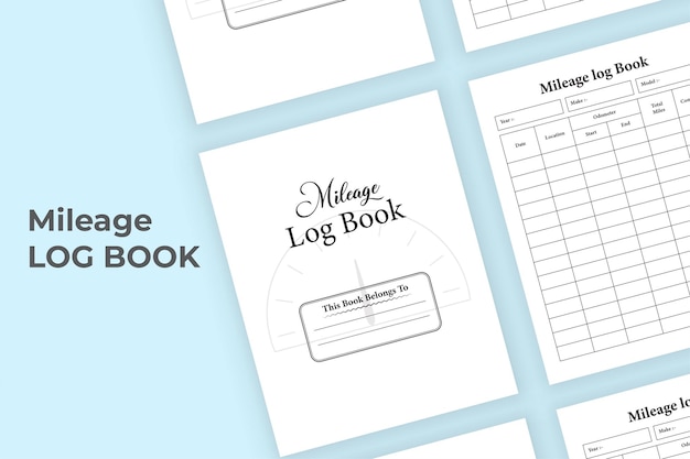 Vecteur carnet de kilométrage intérieur kdp. carnet de suivi du kilométrage. journal de bord intérieur kdp. modèle intérieur de liste de contrôle de kilométrage. journal de gestion des véhicules. planificateur de liste de contrôle de kilométrage quotidien.