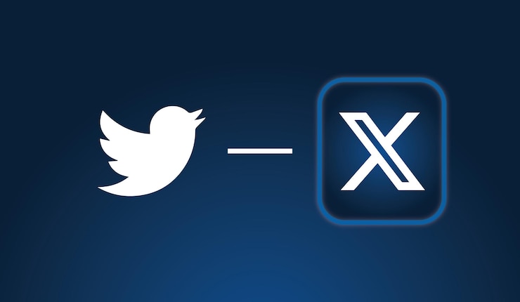 Vecteur carré arrondi 3d avec logo twitter brillant