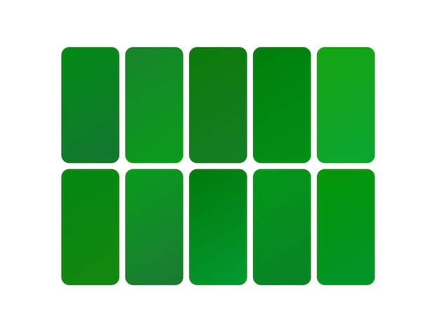 Un carré vert avec un carré vert qui dit "non" dessus.