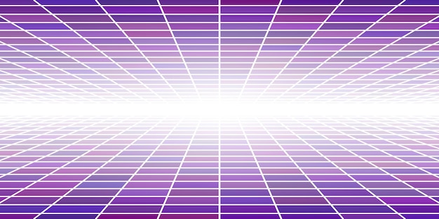 Carrelage abstrait avec perspective en couleurs violettes