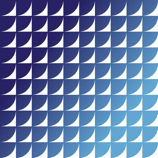 Carrés avec bords inférieurs gauches dessinés Motif minimaliste en dégradé bleu Texture de style moderne Répétition de carreaux géométriques Fond vectoriel