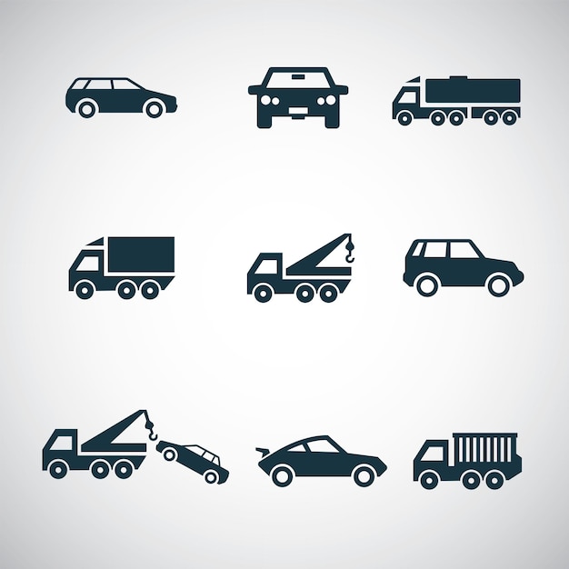 Cars Icons Set