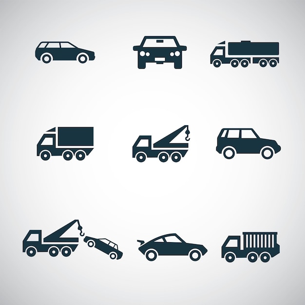 Cars Icons Set