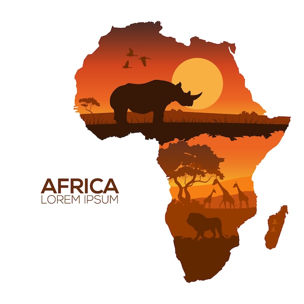 Carte de l'Afrique