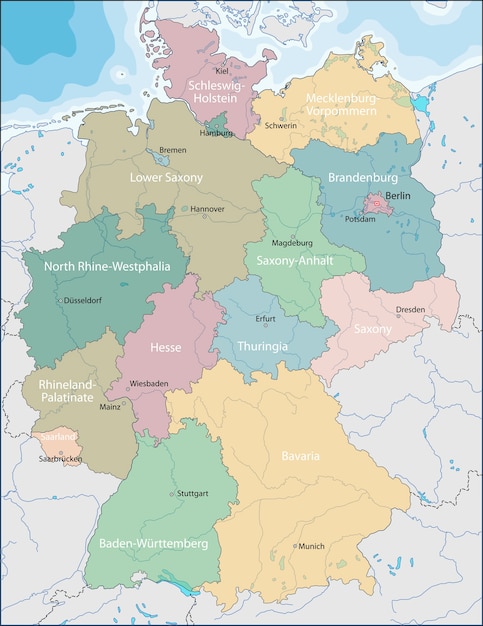 Carte De L'allemagne