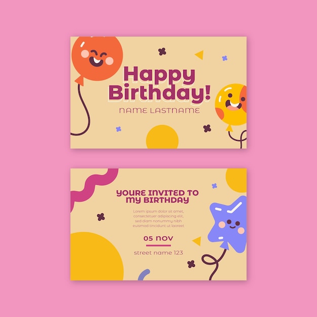 Carte D'anniversaire Pour Enfants