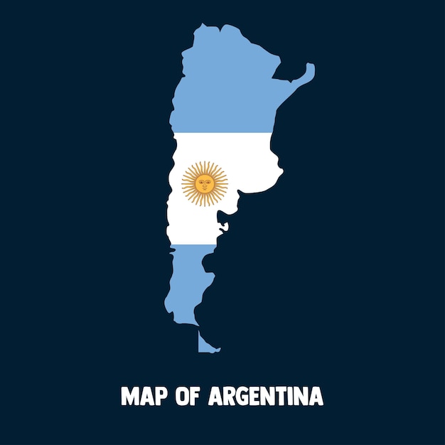 Carte de l&#39;Argentine