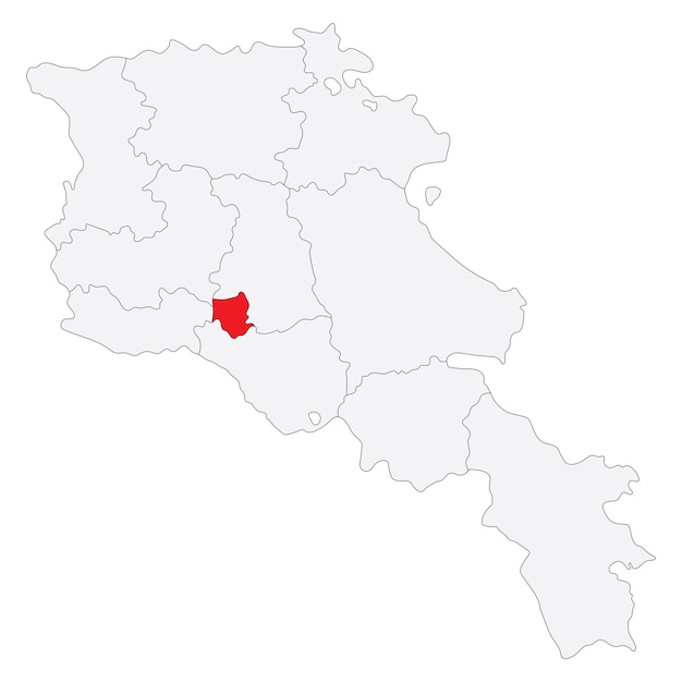 Carte De L'arménie Avec La Capitale Yerevan