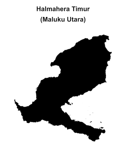 La carte en blanc de Halmahera Timur