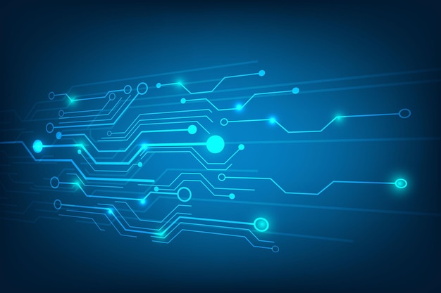 carte de circuit imprimé arrière-plan technologique avec des lignes