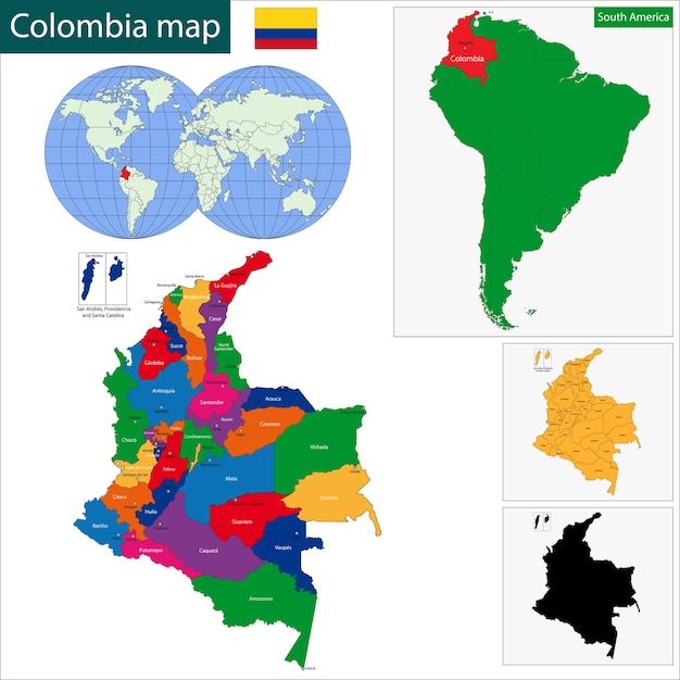 Carte De La Colombie