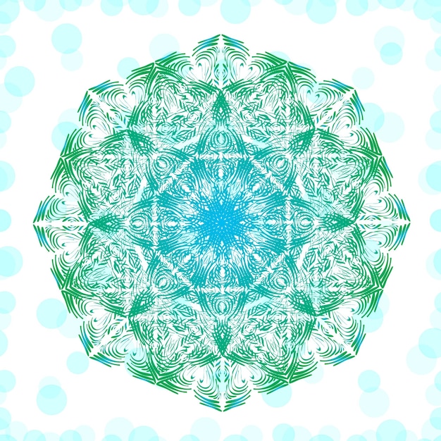 Carte Colorée Avec Mandala