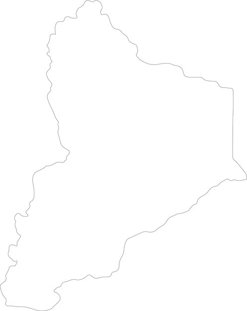 Vecteur carte contournée de l'argentine de neuquen