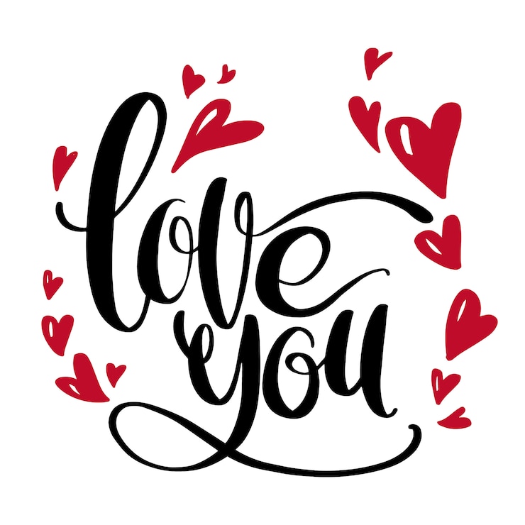 Vecteur carte dessinée à la main artistique saint valentin