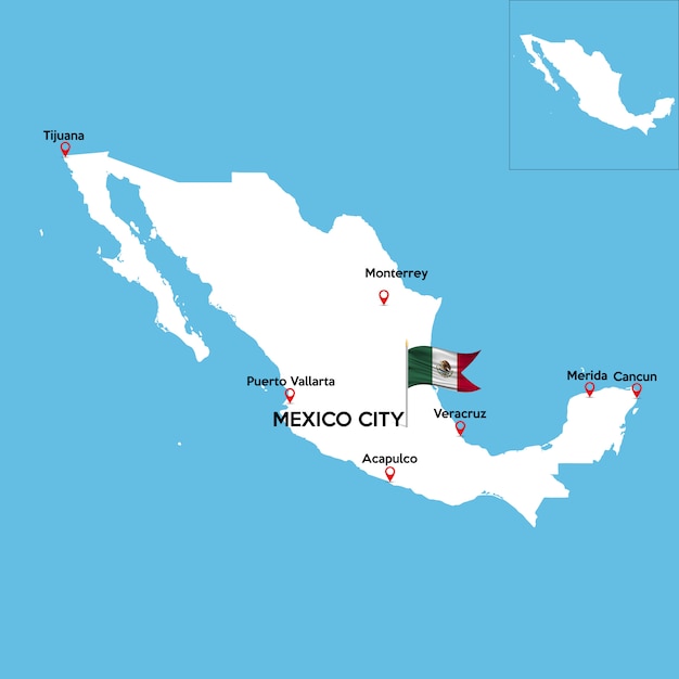 Carte Détaillée Du Mexique