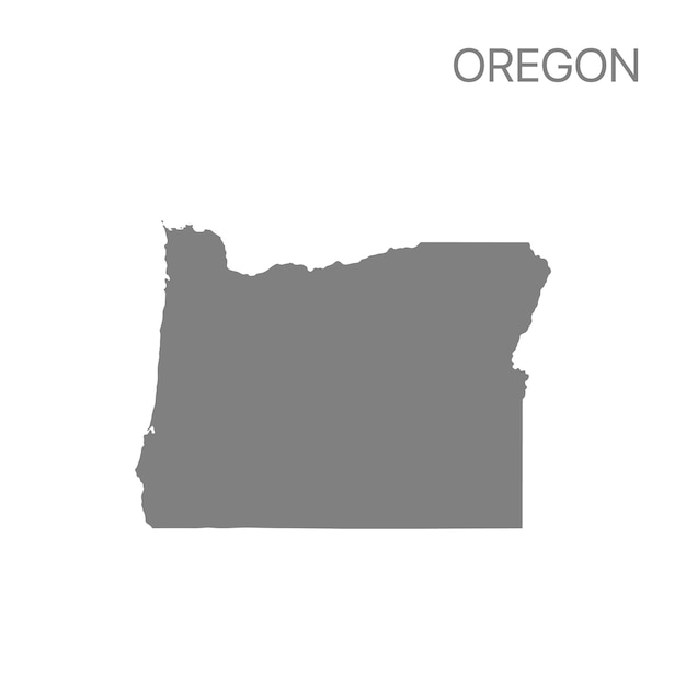 Carte détaillée de haute qualité de l'État de l'Oregon