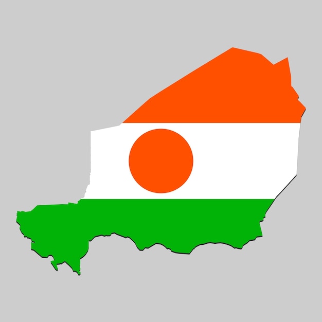 Carte avec drapeau national Illustration vectorielle