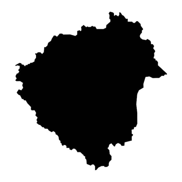 Carte du comté de Zala district administratif de Hongrie Illustration vectorielle
