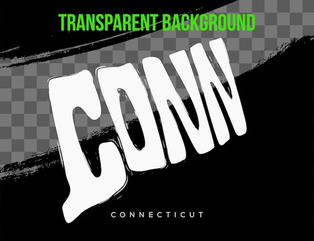 Carte du Connecticut avec un fond transparent