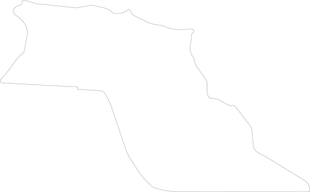 Carte Du Contour D'el Oued En Algérie