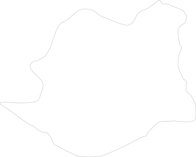 Vecteur carte du contour de la macédoine de demir kapija