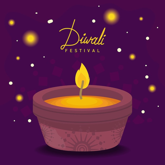 Carte Du Festival De Diwali