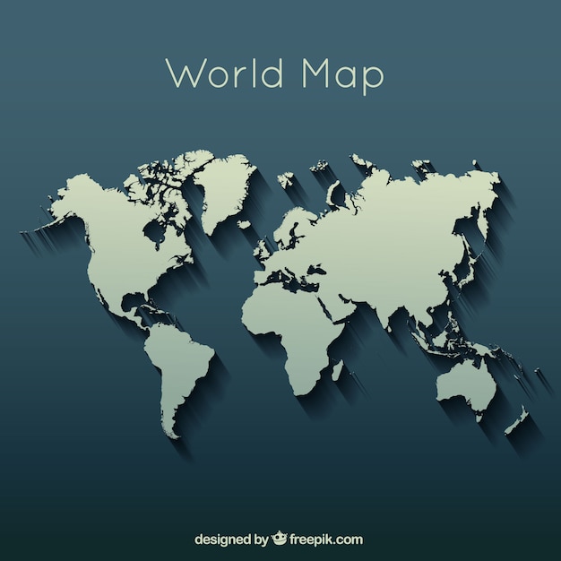 Carte du monde élégant