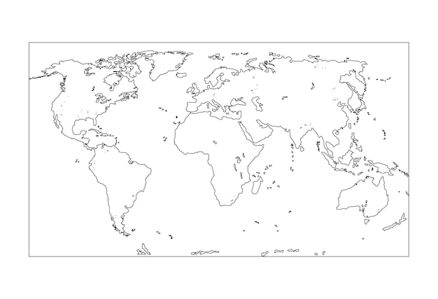 Vecteur carte du monde pointillée carte du monde carte du pays carte du monde