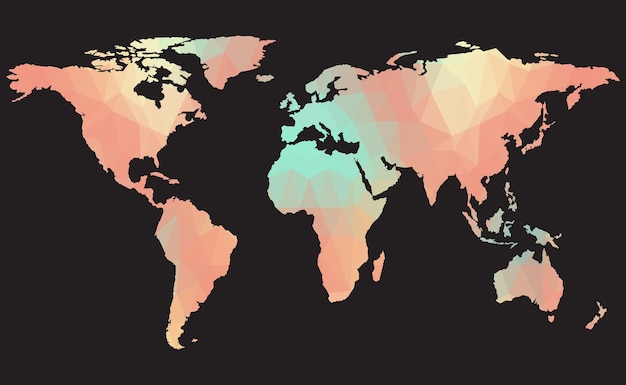 Vecteur carte du monde