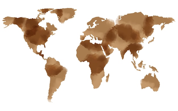 Vecteur carte du monde