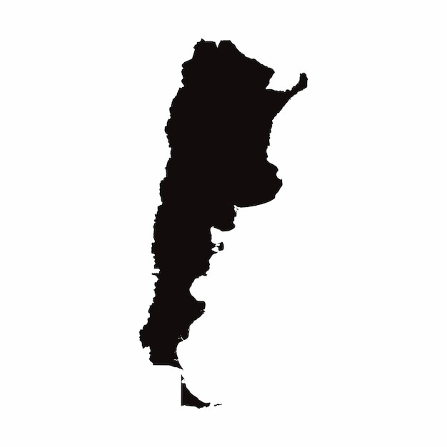 Carte du pays vecteur Argentine