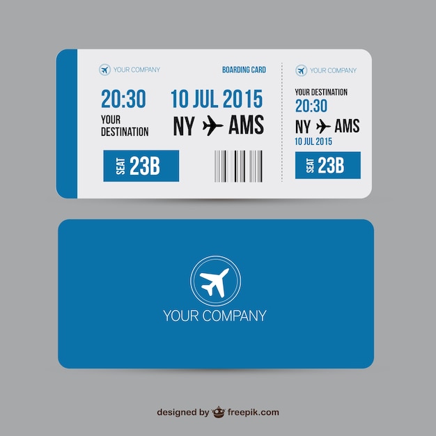 Vecteur carte d'embarquement