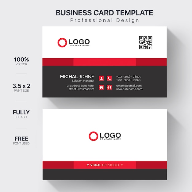Carte d'entreprise élégante