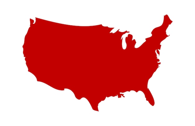 Carte Des états-unis D'amérique Illustration Vectorielle