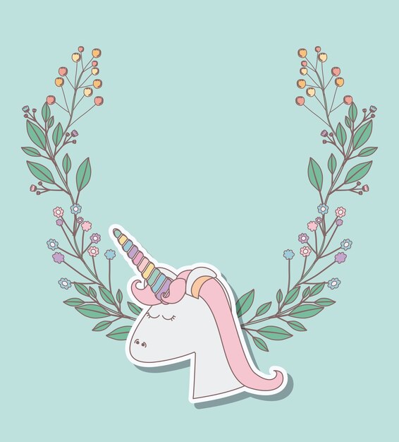 Carte De Fête D'anniversaire Invité Avec Licorne