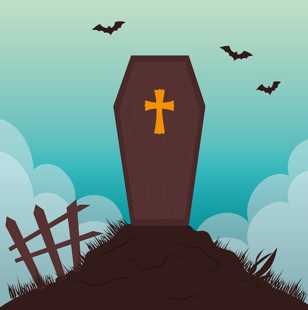 Carte de fête de fête halloween heureux