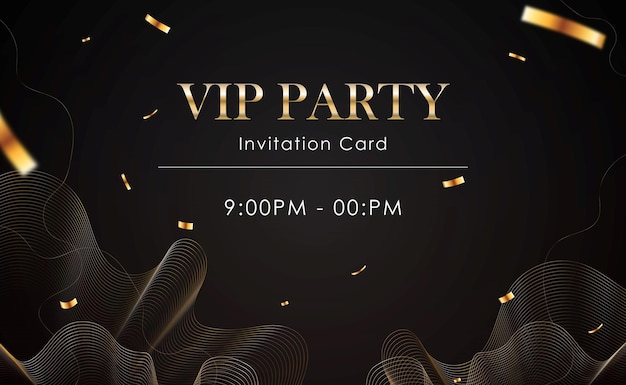 Carte De Fête Vip