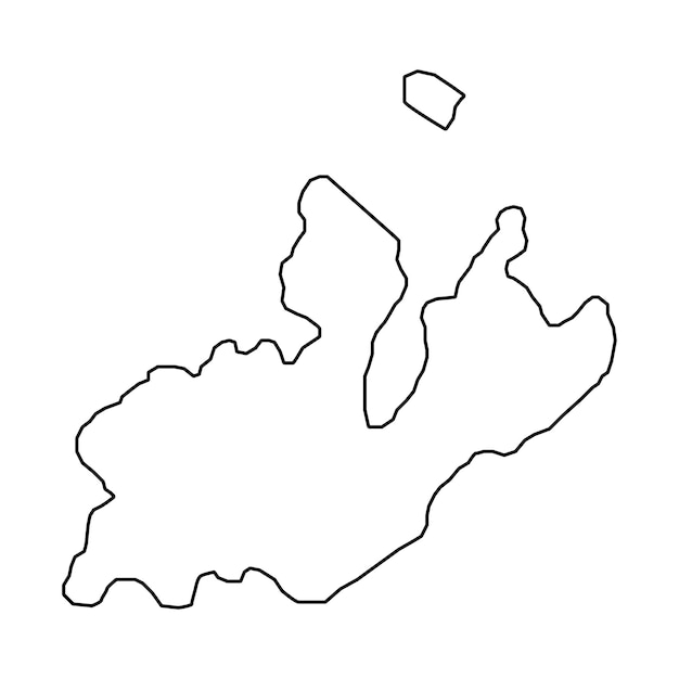 Carte de Genève Cantons de Suisse Illustration vectorielle