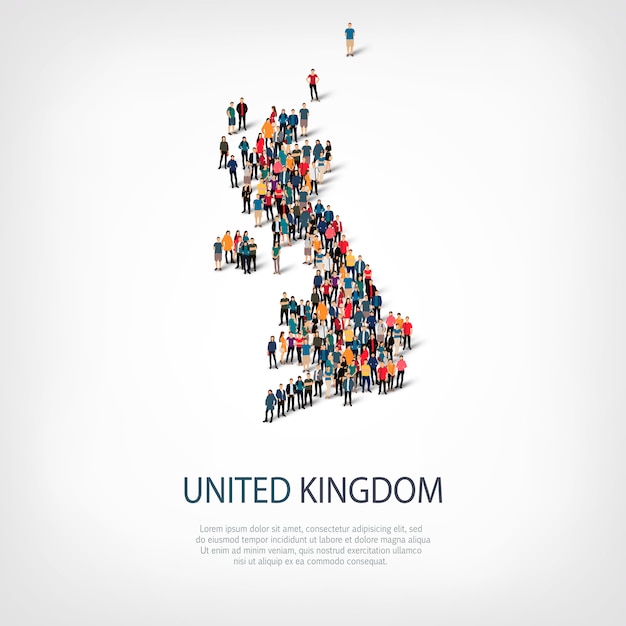 Carte des gens du pays Royaume-Uni