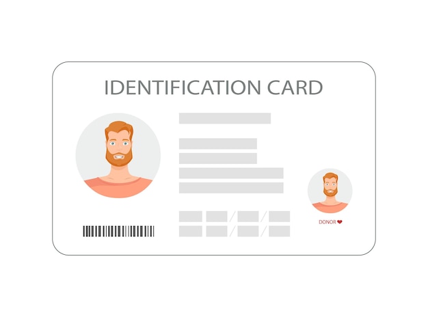 Carte D'identité Personnelle. Carte D'identité, Carte D'identité.